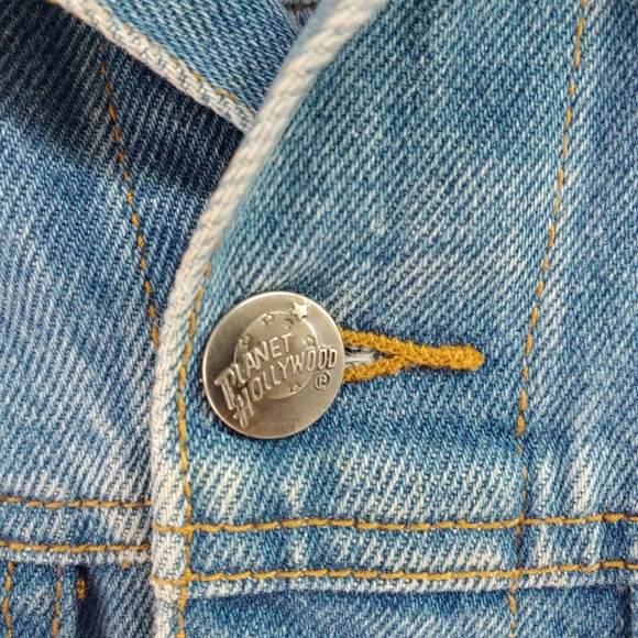 Vintage 90's Planet Hollywood denim jacket, unisex size small (fits large) - Picture 11 of 16